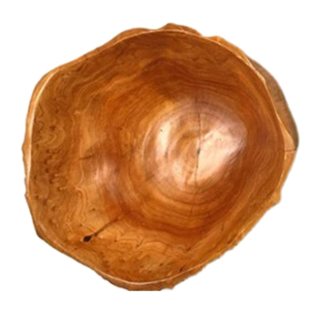 Bol en bois naturel fait à la main