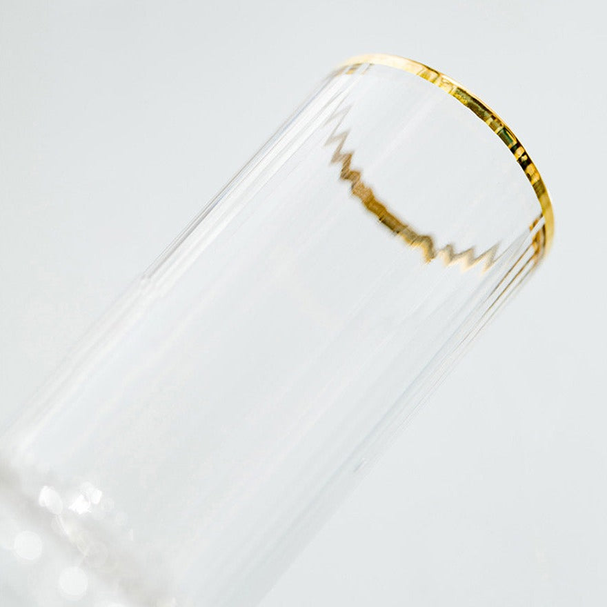 Pichet à eau en verre avec motif vertical