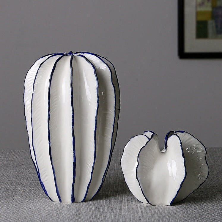 Vase décoratif en céramique Carambola