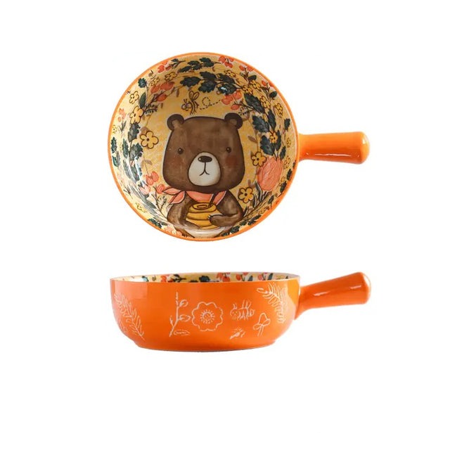 Bol en céramique à poignée unique