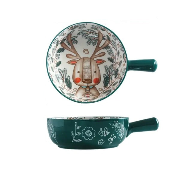 Bol en céramique à poignée unique