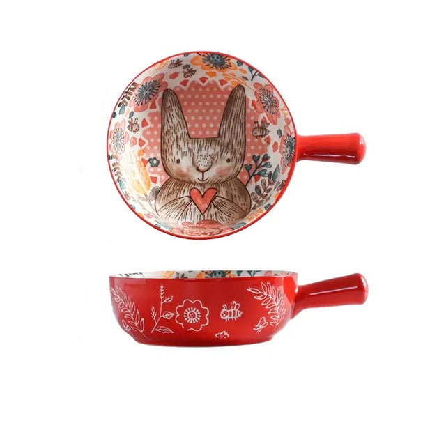 Bol en céramique à poignée unique