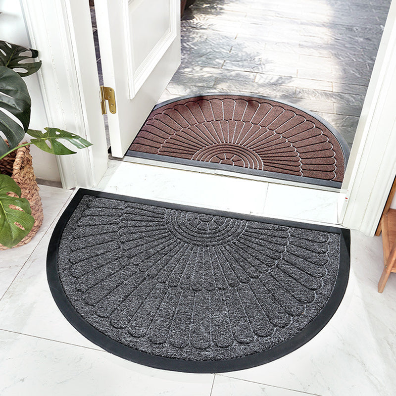 Tapis de sol antidérapant demi-rond pour extérieur et intérieur