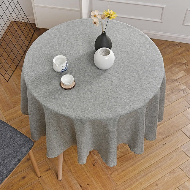 Nappe ronde élégante en coton