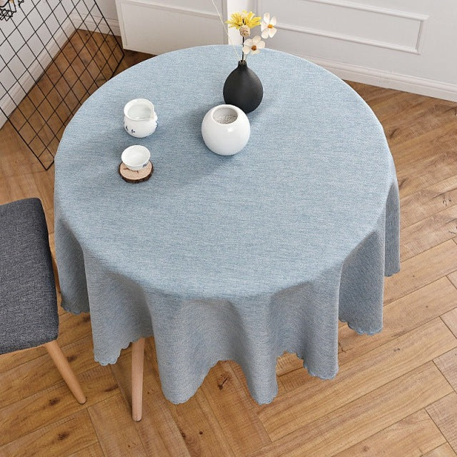 Nappe ronde élégante en coton