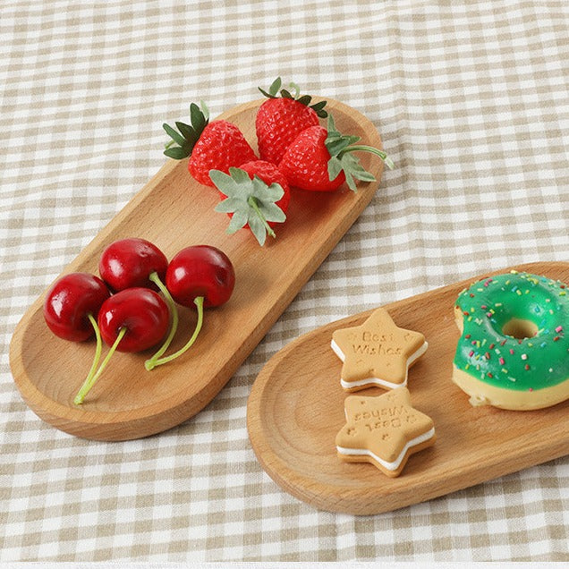 Assiette en bois de hêtre japonais