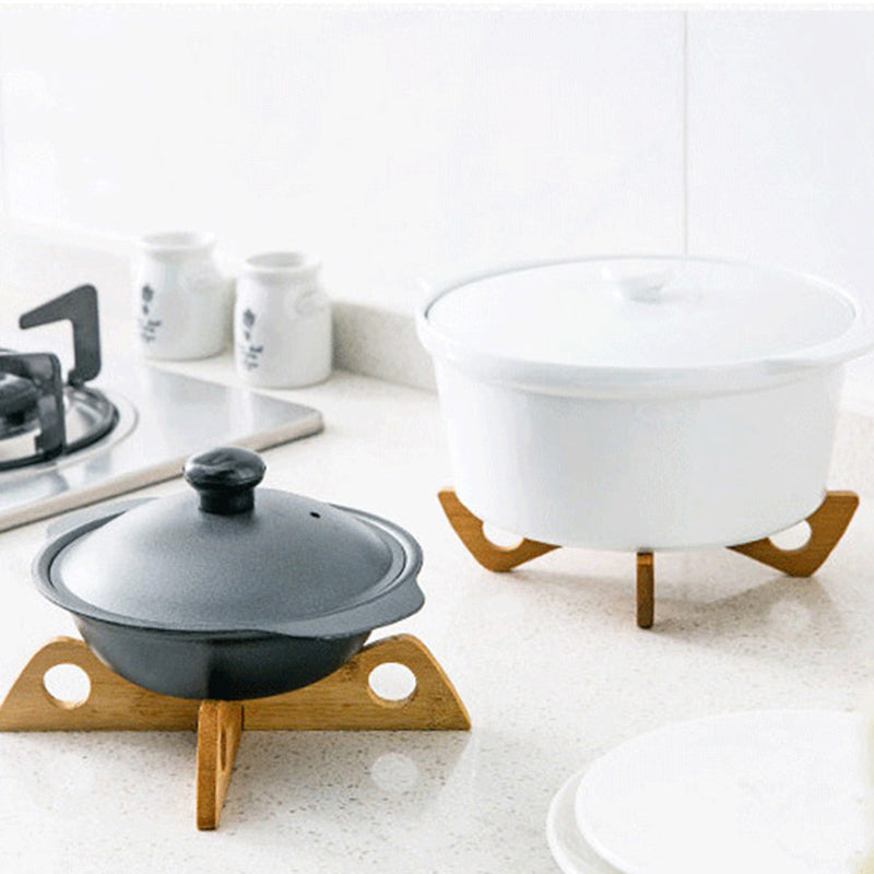 Support à plateaux en bois amovible