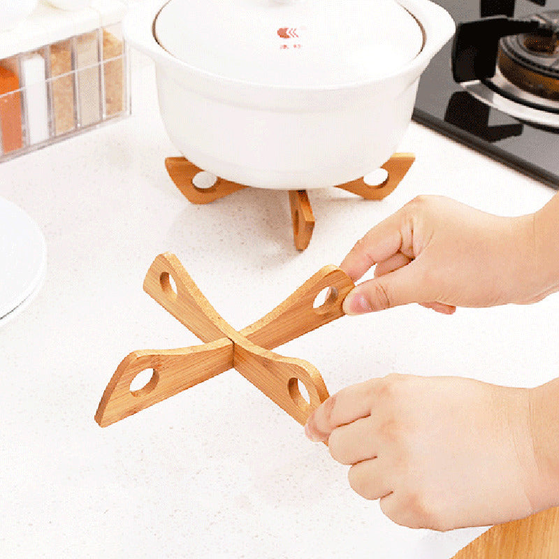 Support à plateaux en bois amovible