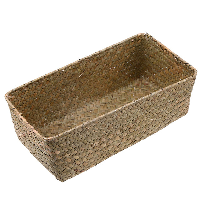 Tissage Panier De Rangement Rotin
