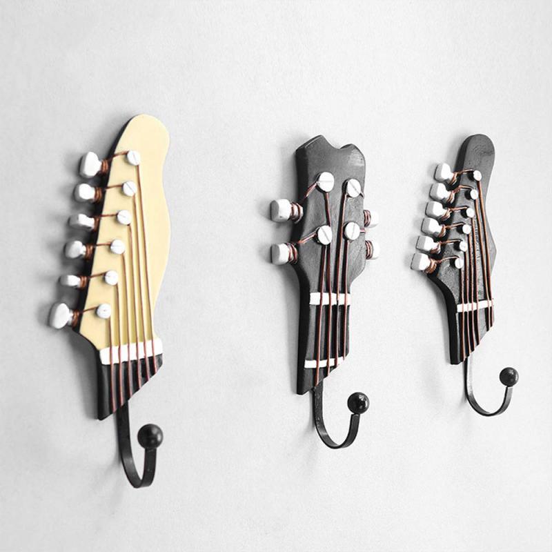 Crochet en résine tête de guitare et ensemble de films
