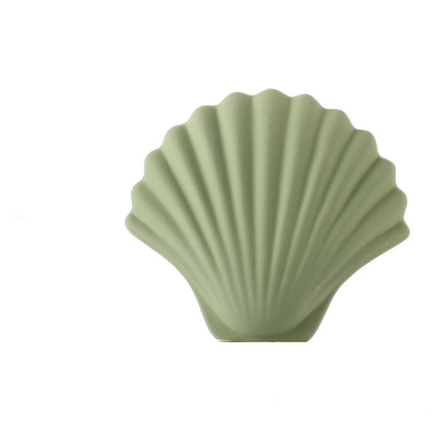 Vase coquillage art abstrait en céramique