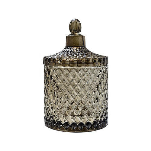 Rangement rétro en verre vert de style nordique