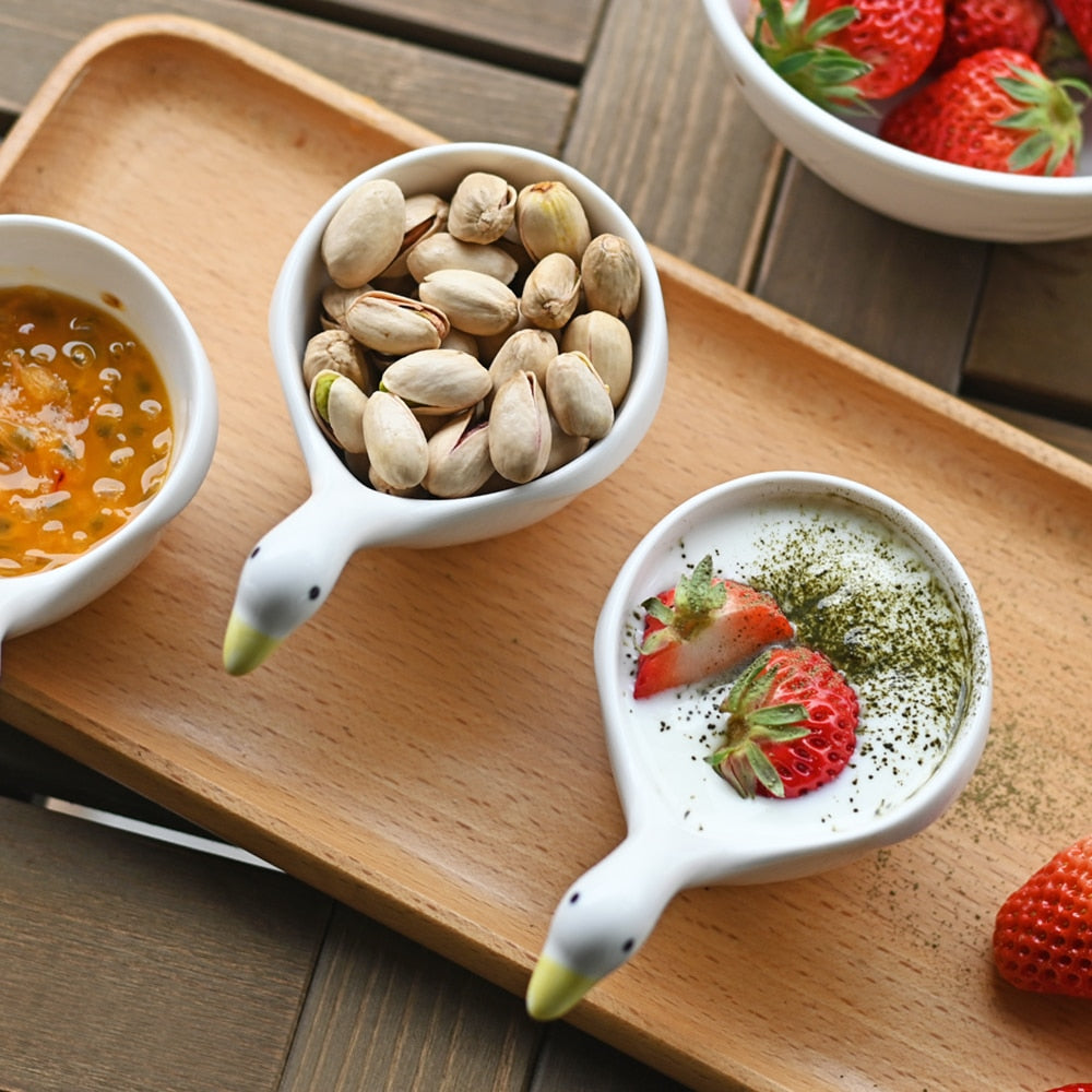 Bols mignons en forme de canard en céramique