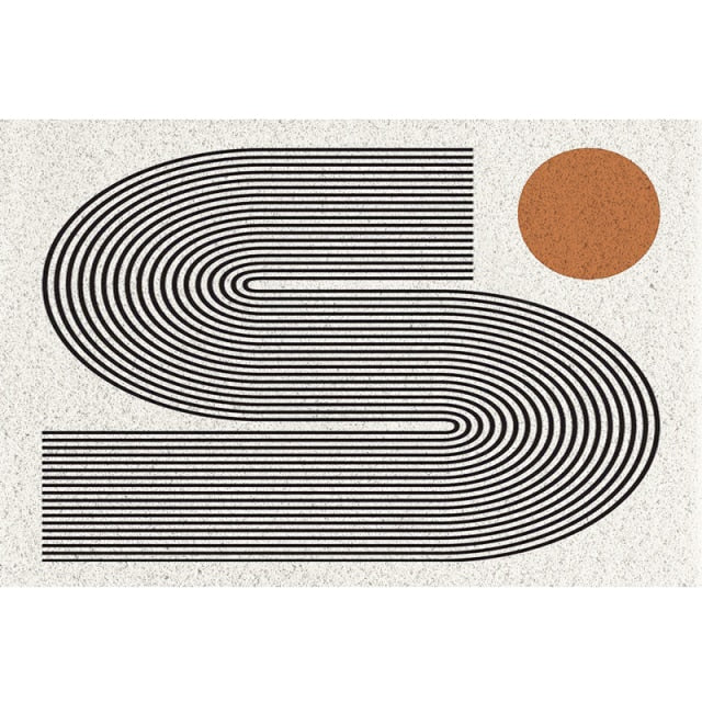 Paillassons modernes en PVC et soie nordique