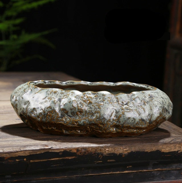 Pot à Fleurs en Céramique Rétro Créatif