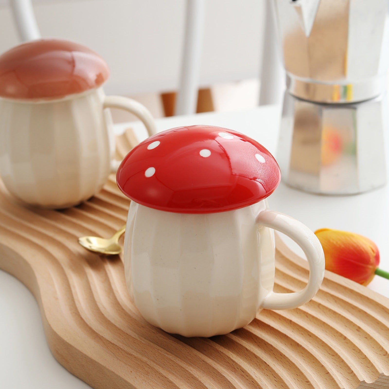 Mugs créatifs en forme de champignon