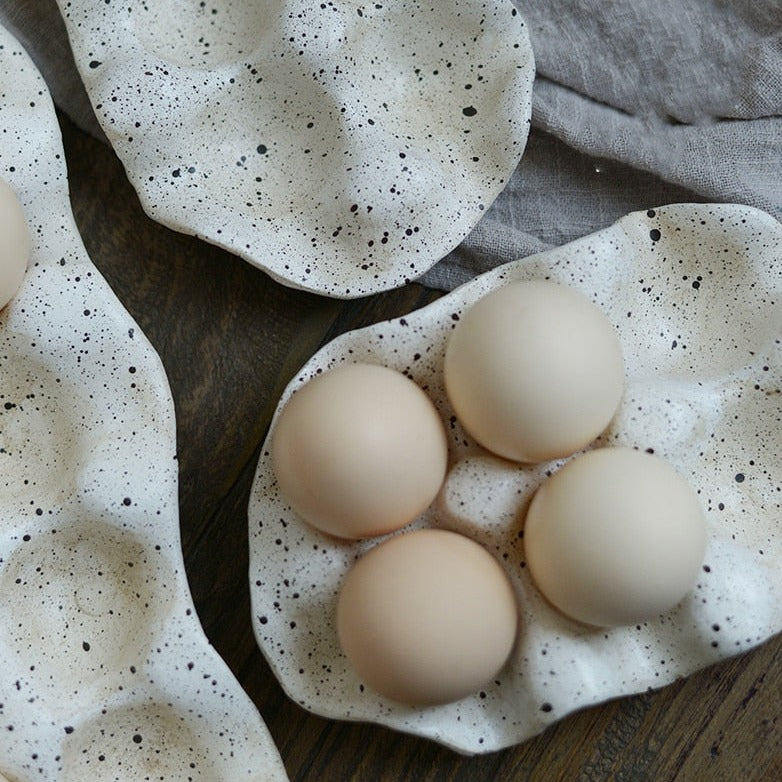 Organisateur d'oeufs en résine de style nordique