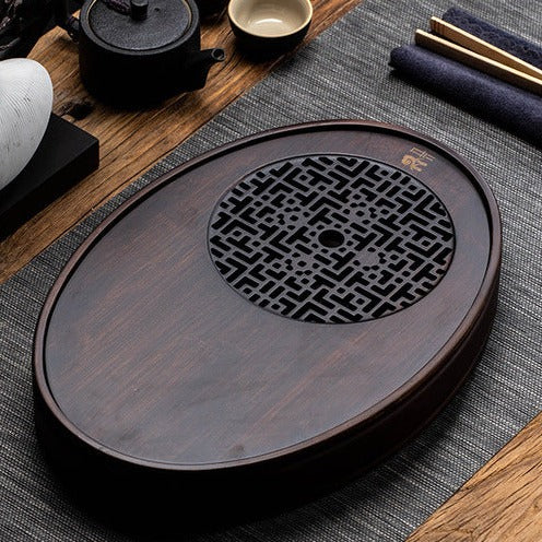 Plateau à thé en bambou simple