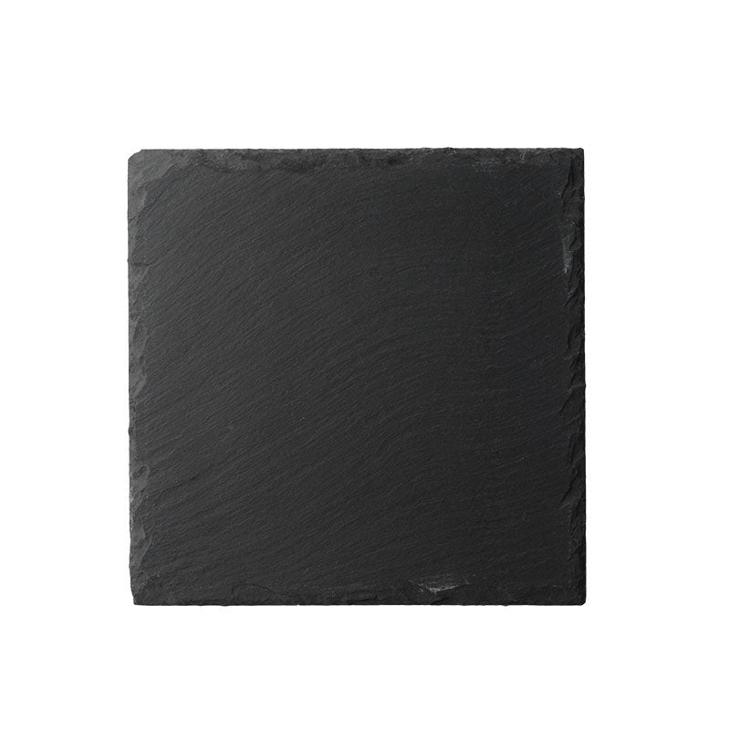 Assiettes plates en carton de couleur pierre naturelle