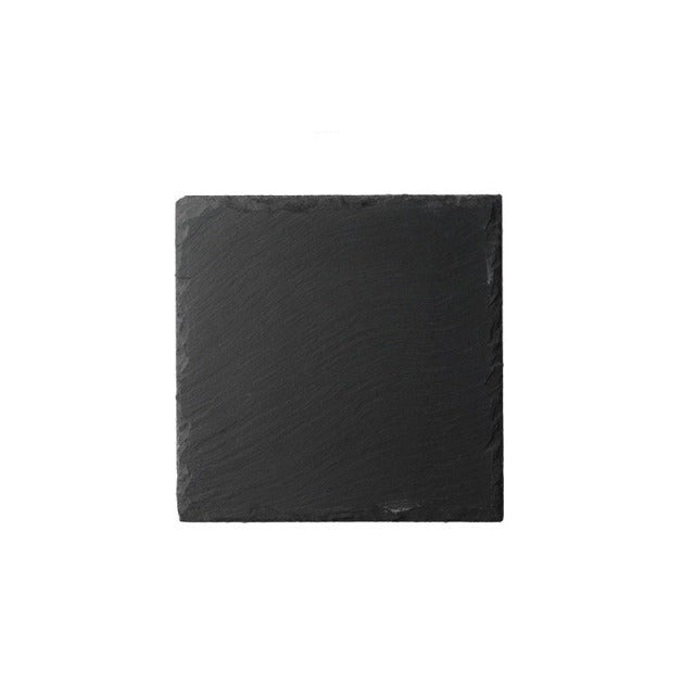 Assiettes plates en carton de couleur pierre naturelle