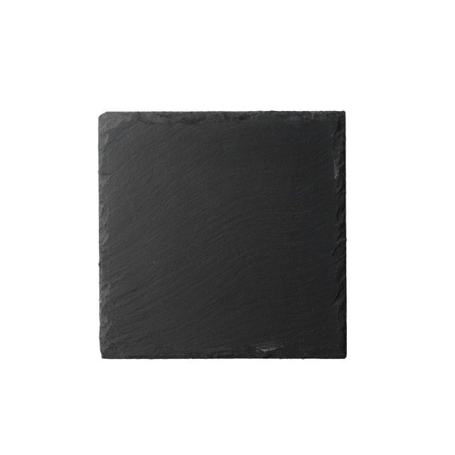 Assiettes plates en carton de couleur pierre naturelle