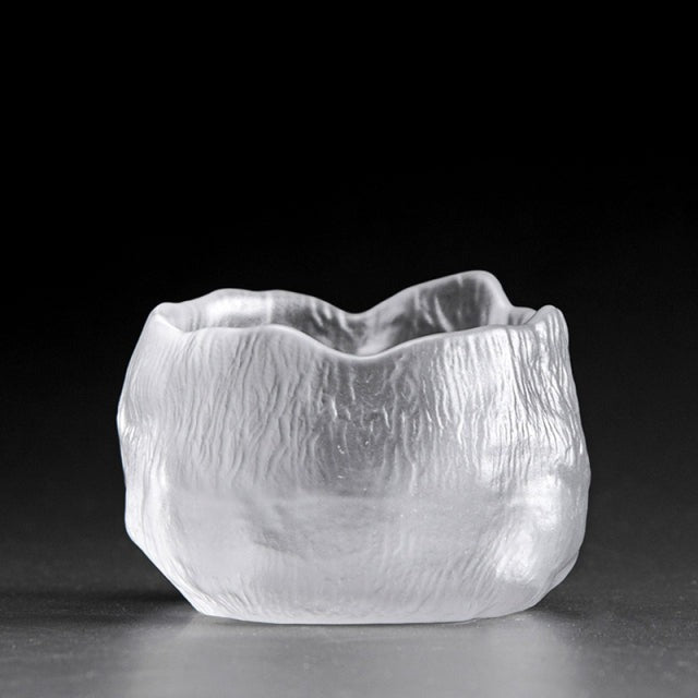 Tasse à thé en verre épais faite à la main style japonais