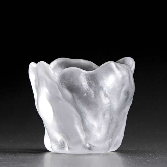 Tasse à thé en verre épais faite à la main style japonais