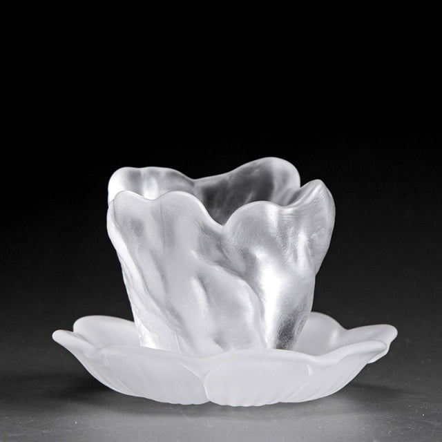 Tasse à thé en verre épais faite à la main style japonais