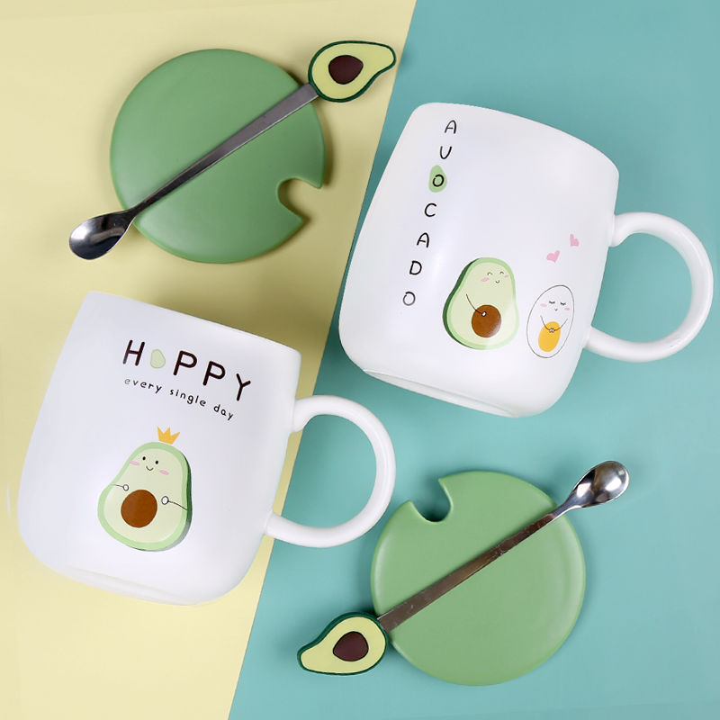 Tasse à café en céramique avocat