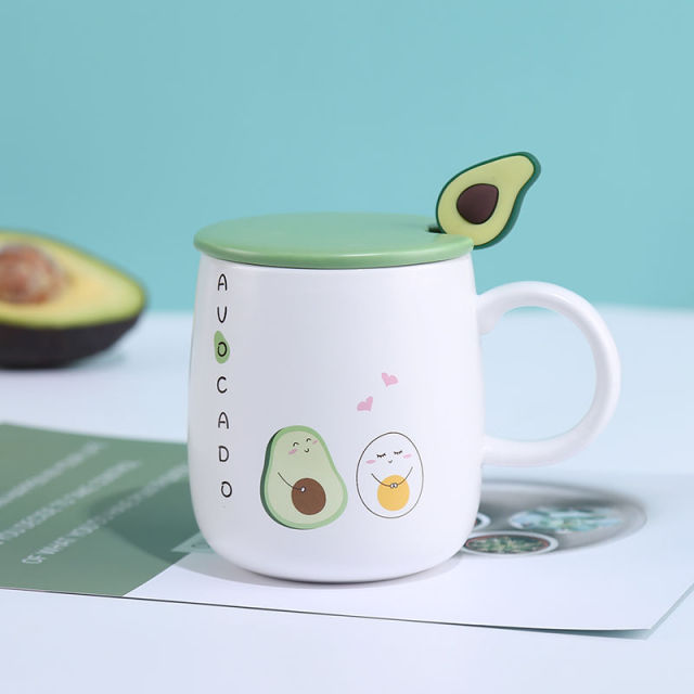 Tasse à café en céramique avocat