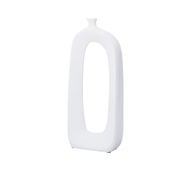 Vase vintage en céramique brossée de style nordique