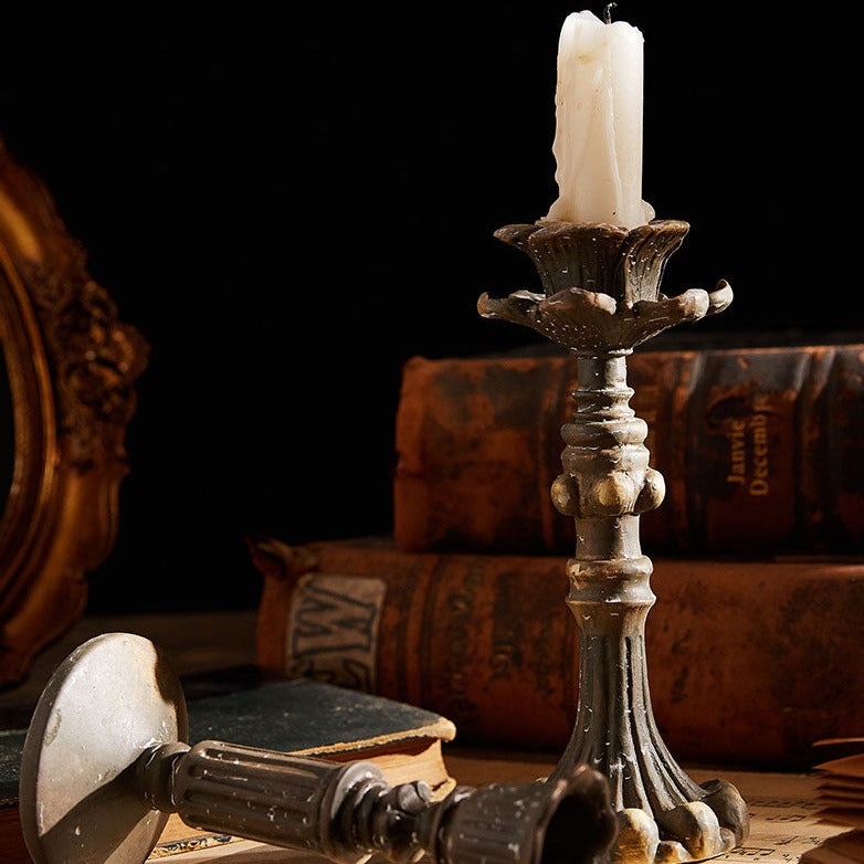 Antique Exquisite Sculpture Bougeoirs