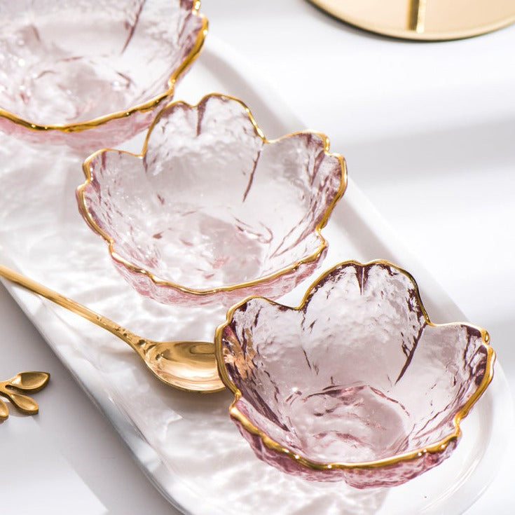 Bol à sauce incrusté d'or