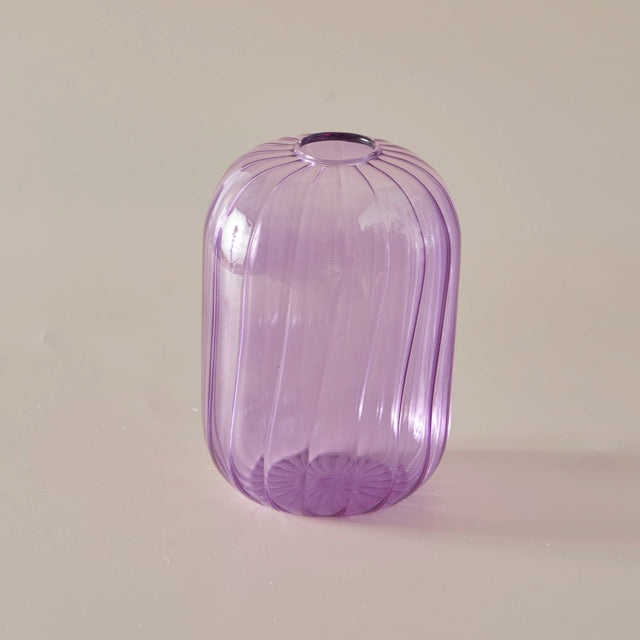 Vases de couleur à motif strié