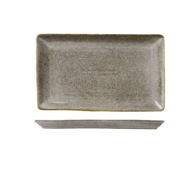 Assiettes plates rétro en céramique japonaise