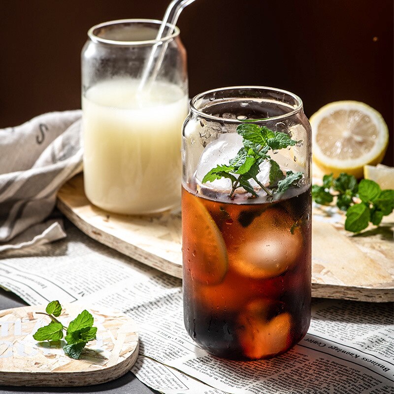 Gobelets en verre de style européen pour boissons froides