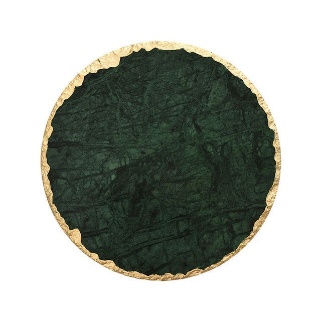 Plateaux en marbre naturel doré