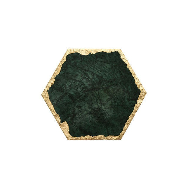 Plateaux en marbre naturel doré