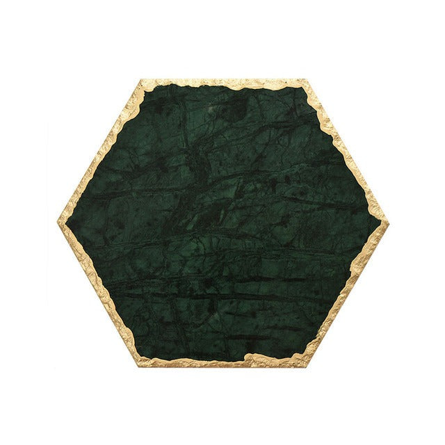 Plateaux en marbre naturel doré