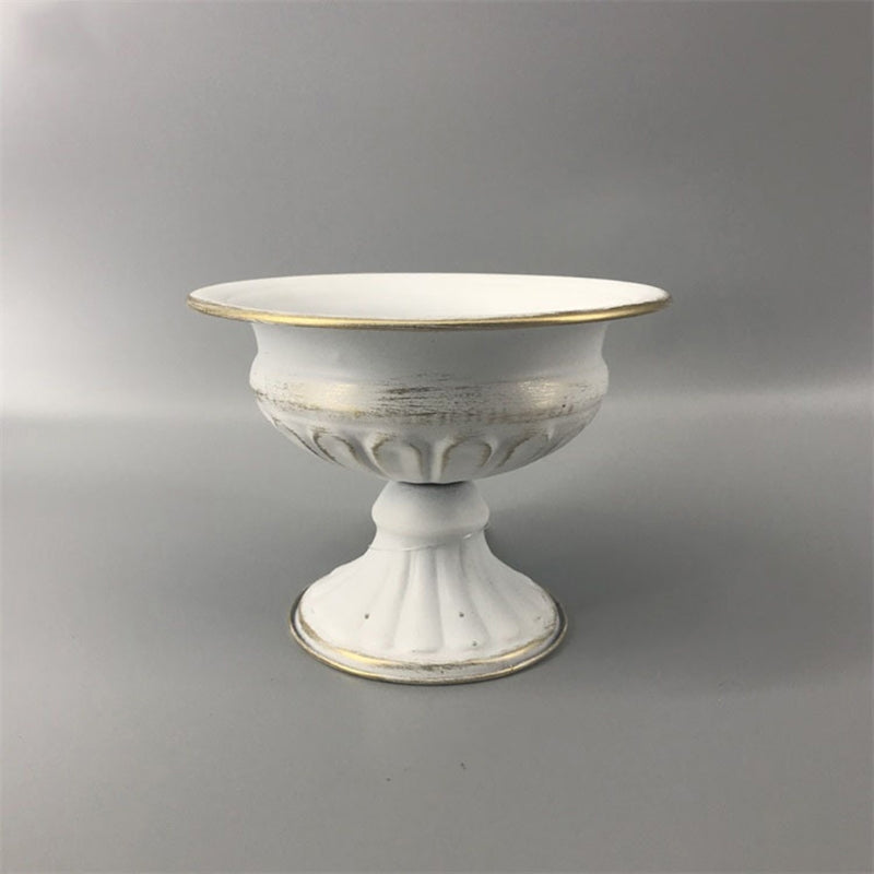 Vase à Fleurs Vintage en Métal