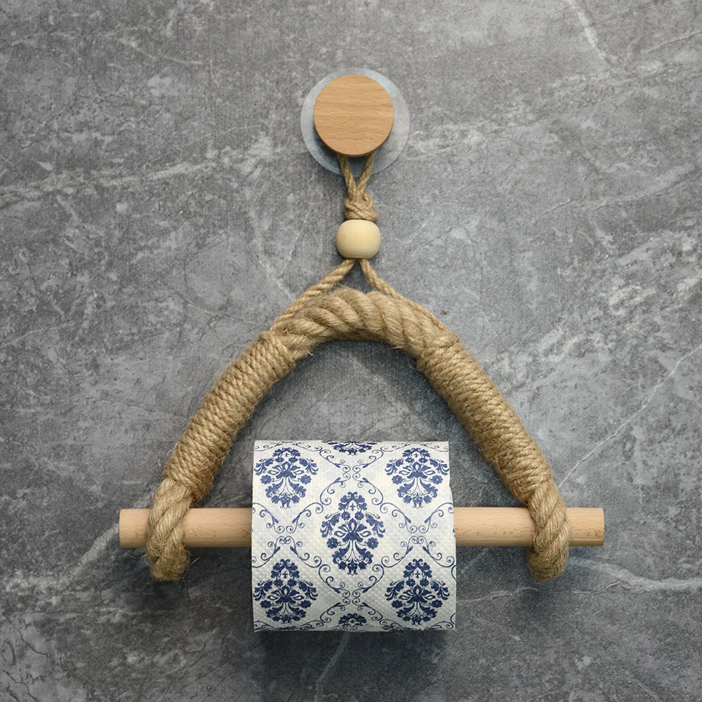 Porte-serviettes en corde antique