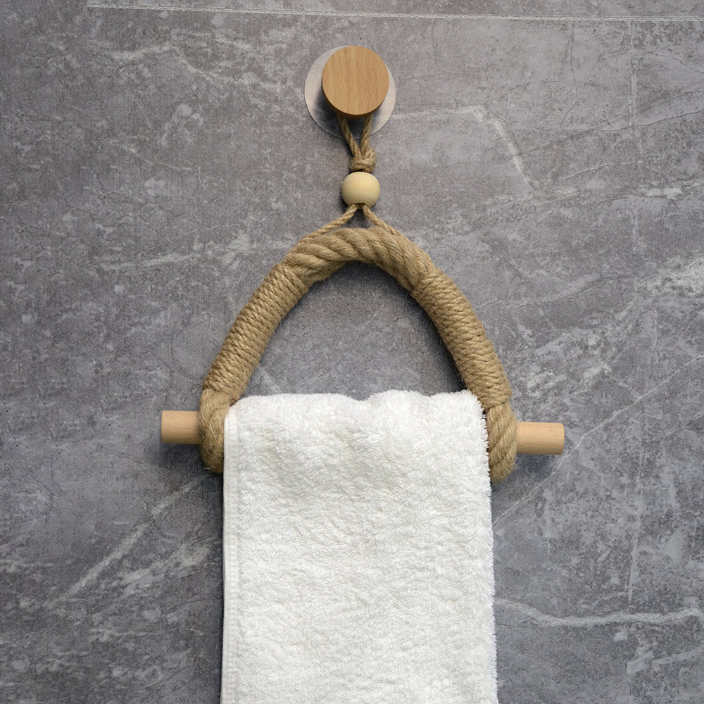 Porte-serviettes en corde antique