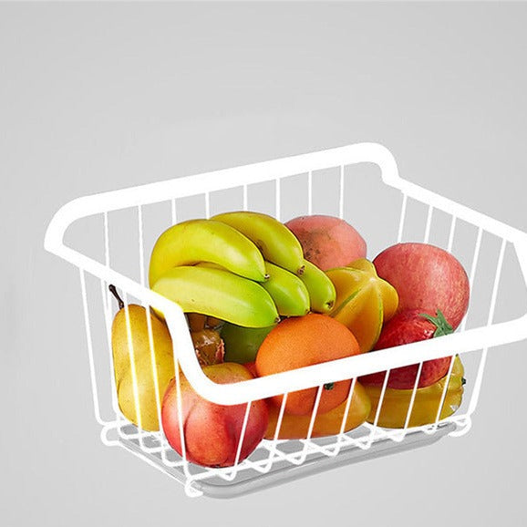 Panier de rangement de cuisine en acier inoxydable