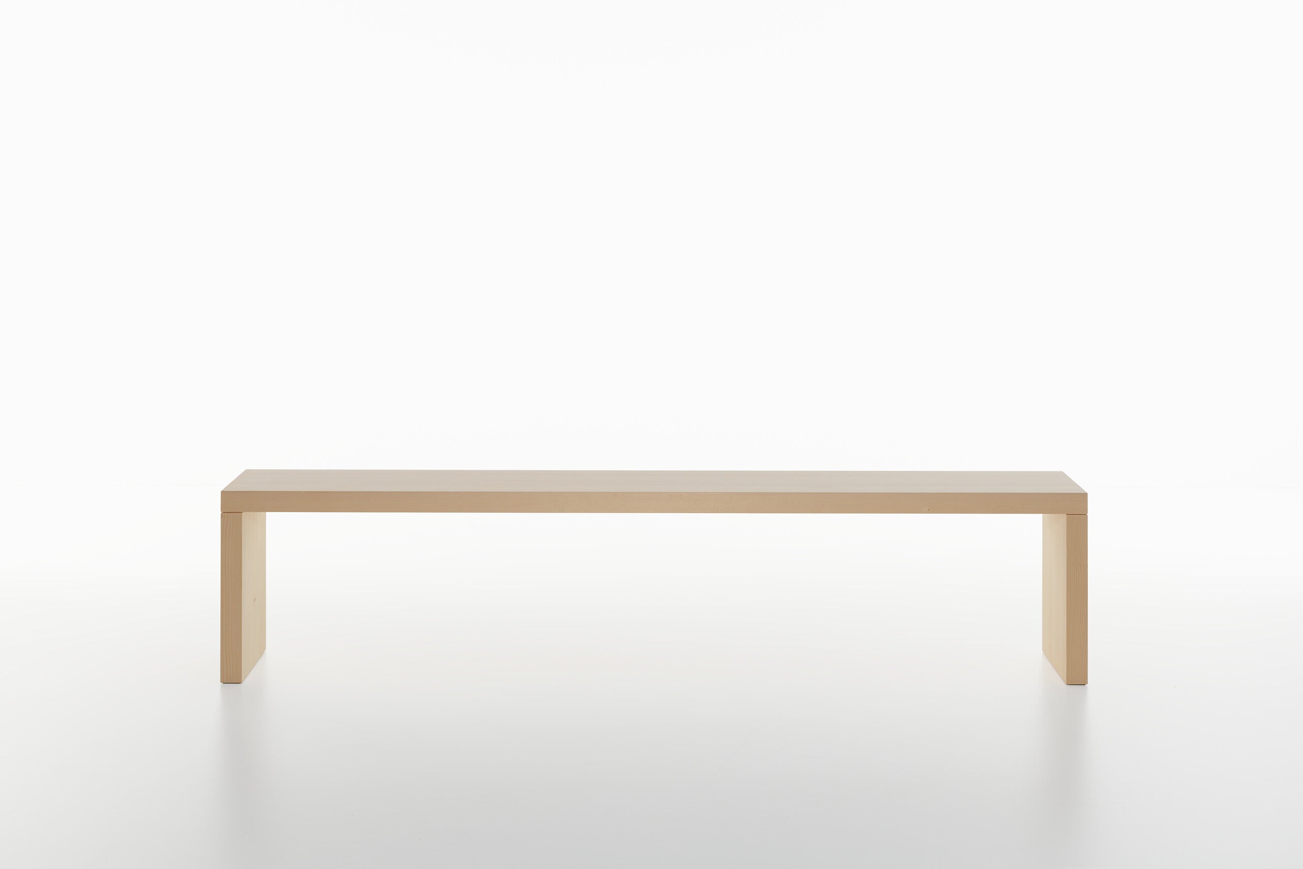 PLANK Wooden bench on a white background