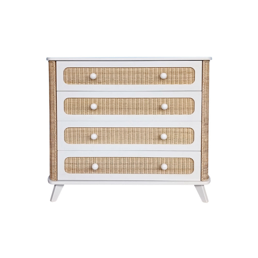COQUILLAGE Chest of Drawers White