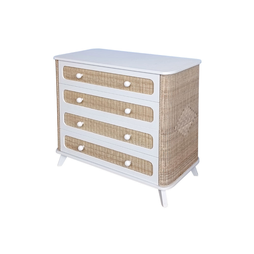 COQUILLAGE Chest of Drawers White
