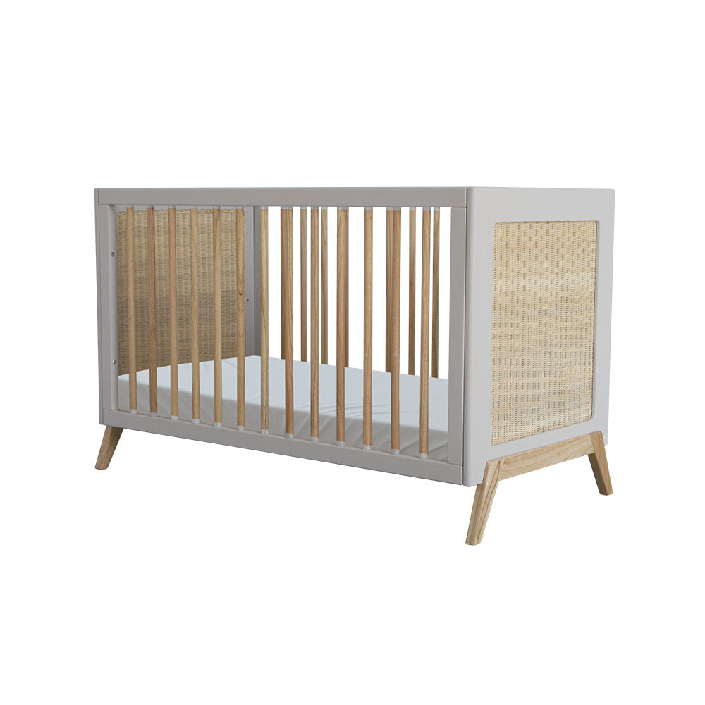 MARELIA Evolutive Bed Rattan 60x120 Lune