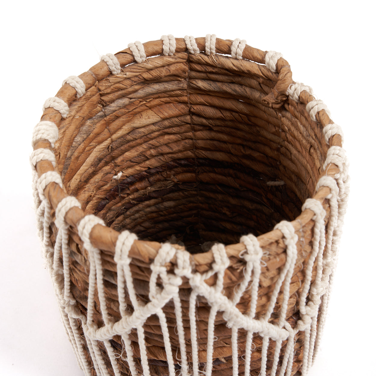 THE MACRA-MAZING Basket - Natural White View Above