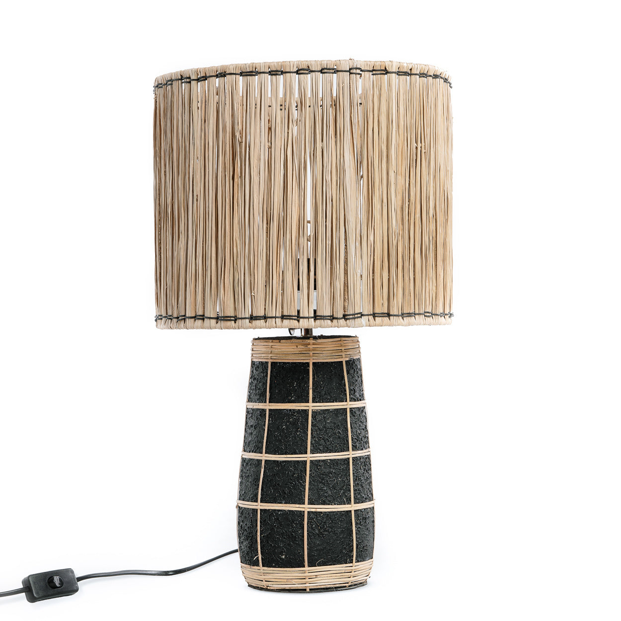 The SKIATHOS Table Lamp - Natural Black