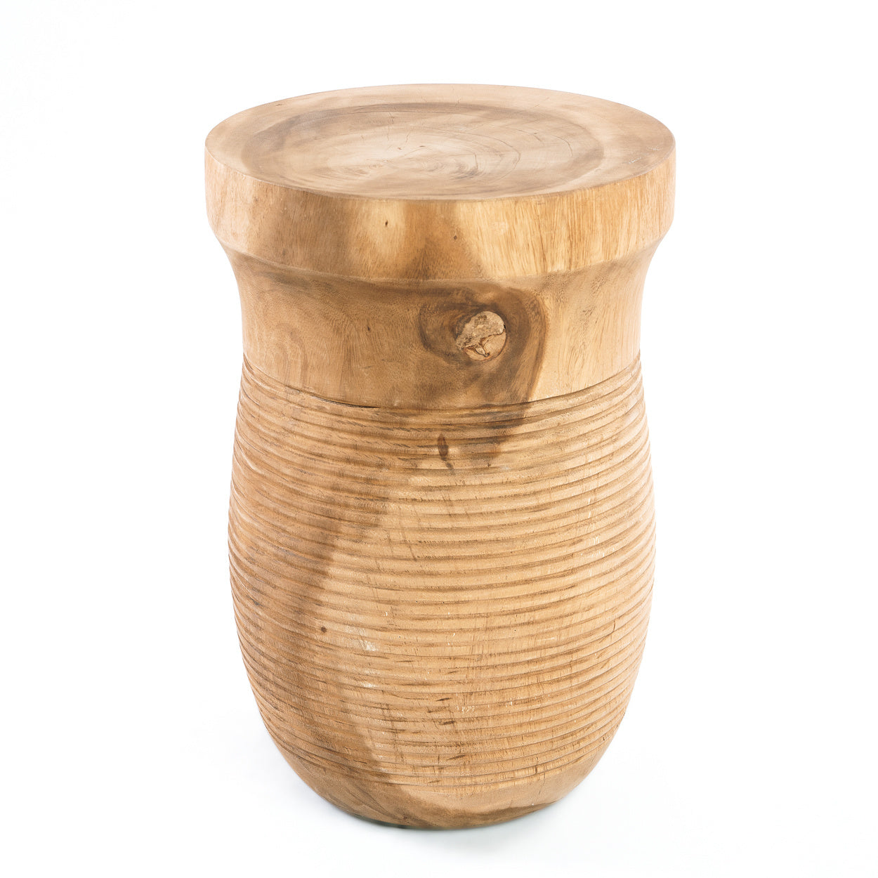 THE EZILI Stool - Natural Suar Wood